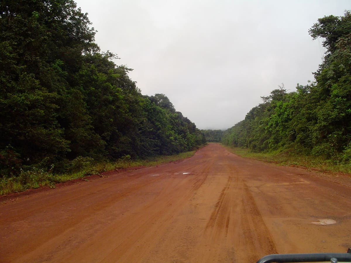 The Mabura Road leaving Linden through the interior of Region 10.
